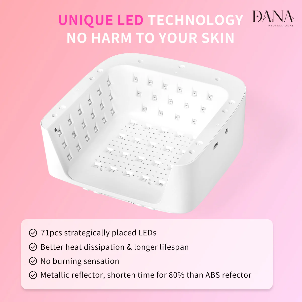 Dana Professional Intelligent UV/LED Nail Lamp – Premium Edition - Image 4